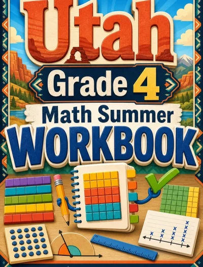 Utah RISE Grade 4 Math Summer Review Workbook