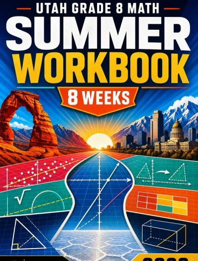 Utah RISE Grade 8 Math Summer Review Workbook