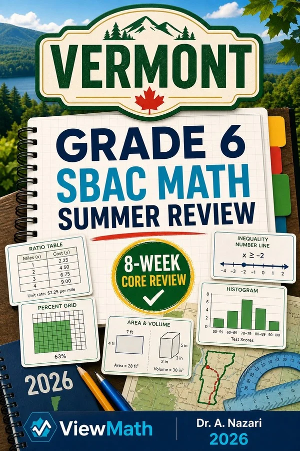 Vermont SBAC Grade 6 Math Summer Review