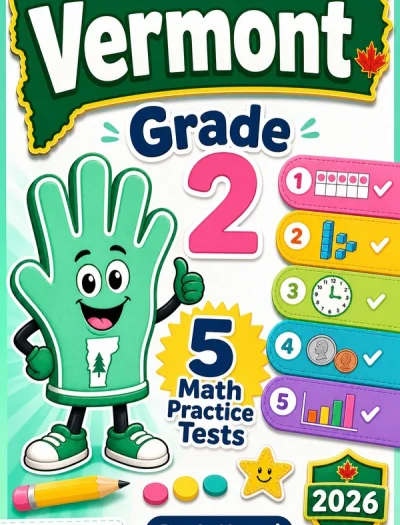 5 Full-Length Vermont Grade 2 Math Practice Tests