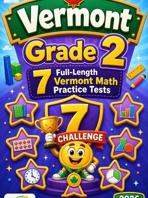 7 Full-Length Vermont Grade 2 Math Practice Tests