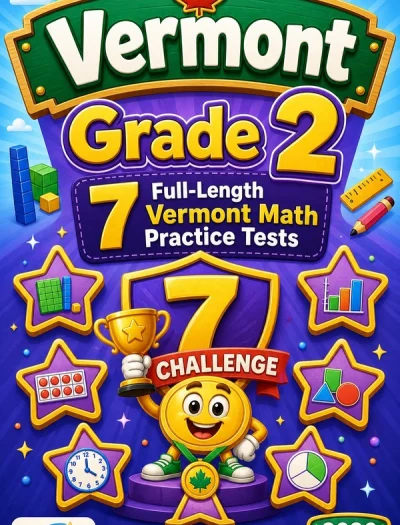 7 Full-Length Vermont Grade 2 Math Practice Tests