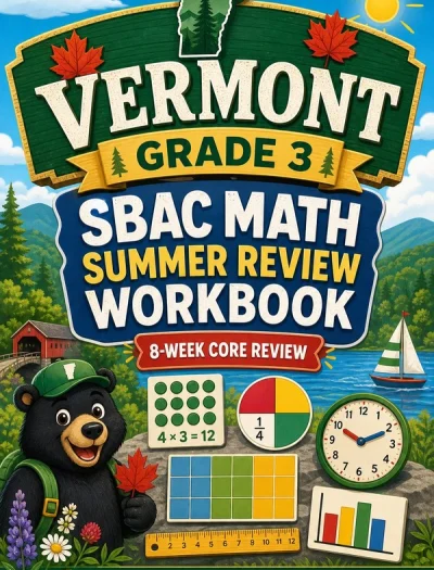 Vermont SBAC Grade 3 Math Summer Review Workbook