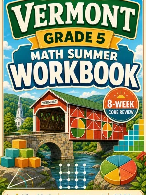 Vermont SBAC Grade 5 Math Summer Review Workbook