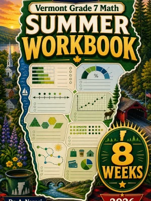 Vermont SBAC Grade 7 Math Summer Review Workbook