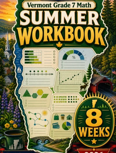 Vermont SBAC Grade 7 Math Summer Review Workbook