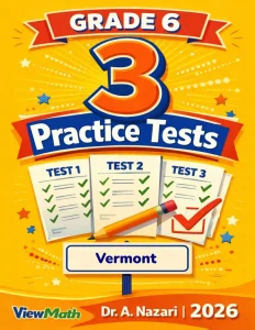 3 Vermont SBAC Grade 6 Math Practice Tests
