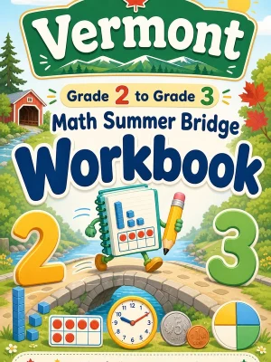 Vermont Grade 2 to Grade 3 Math Summer Bridge Workbook