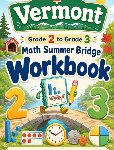 Vermont Grade 2 to Grade 3 Math Summer Bridge Workbook