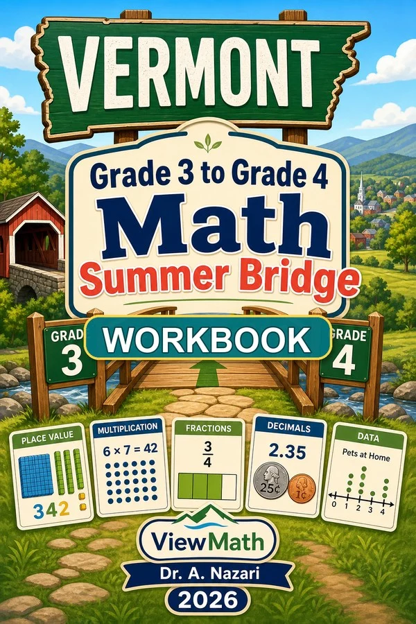 Vermont SBAC Grade 3 Math Summer Bridge Workbook