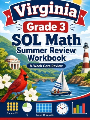 Virginia SOL Grade 3 Math Summer Review Workbook