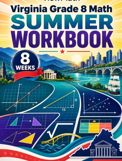 Virginia SOL Grade 8 Math Summer Review Workbook