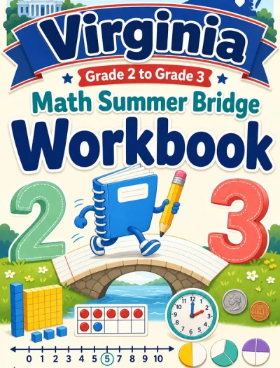 Virginia Grade 2 to Grade 3 Math Summer Bridge Workbook