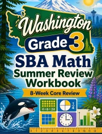 Washington SBA Grade 3 Math Summer Review Workbook