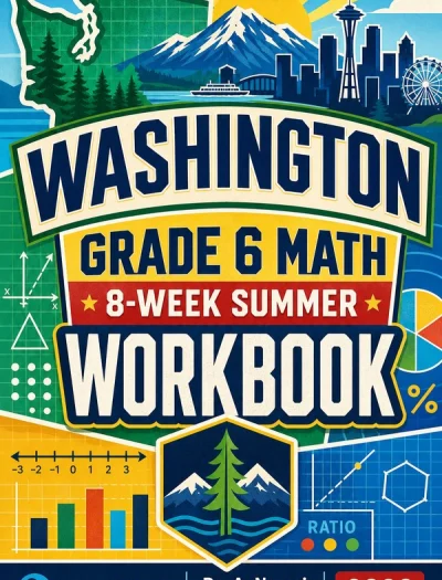 Washington SBA Grade 6 Math Summer Review Workbook