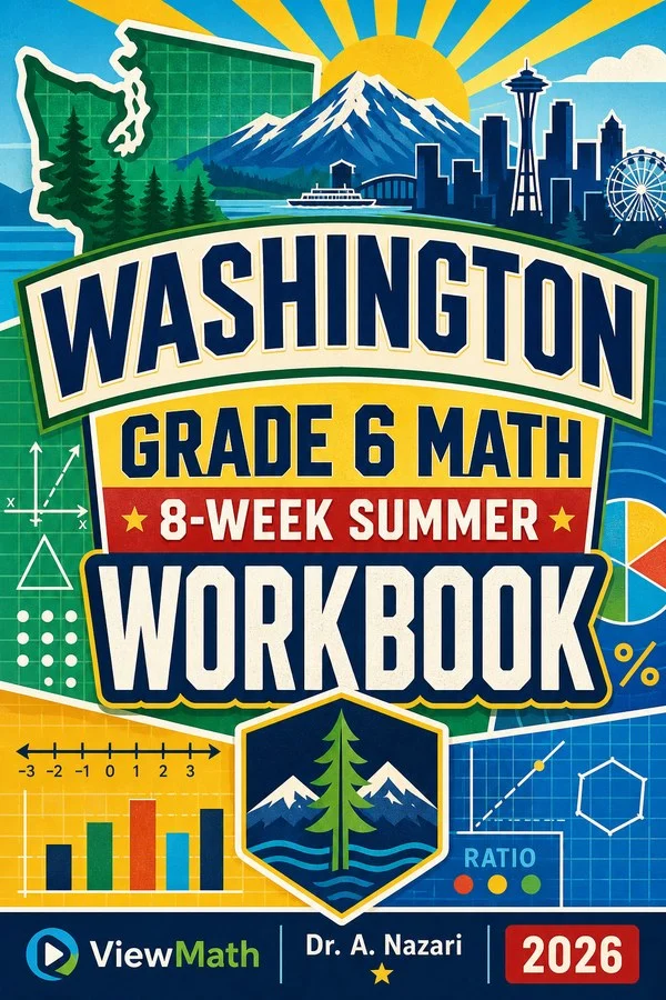 Washington SBA Grade 6 Math Summer Review Workbook