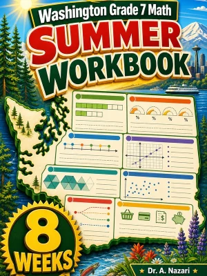 Washington SBA Grade 7 Math Summer Review Workbook