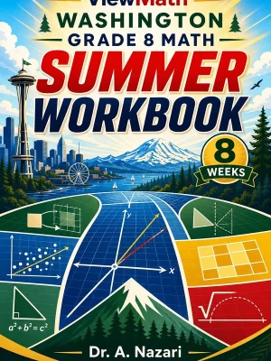 Washington SBA Grade 8 Math Summer Review Workbook