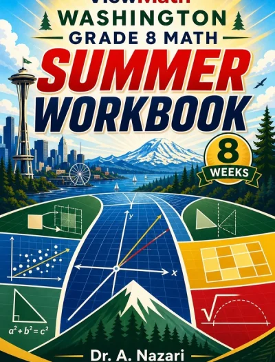 Washington SBA Grade 8 Math Summer Review Workbook