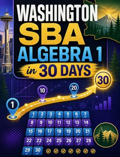Washington SBA Algebra 1 Math in 30 Days