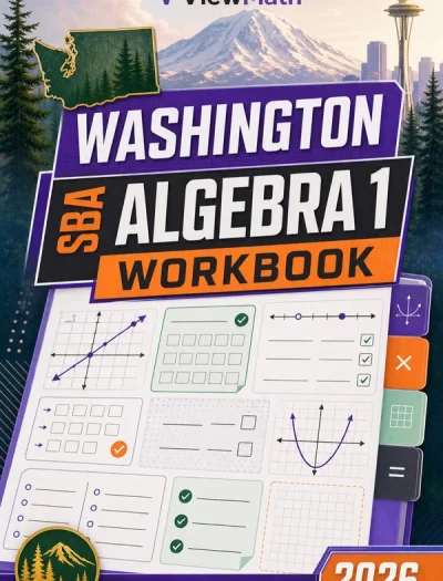 Washington SBA Algebra 1 Math Workbook