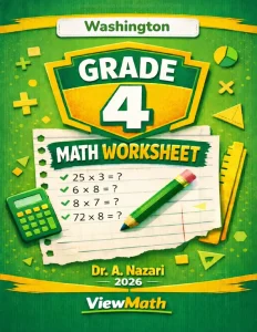 Washington SBA Grade 4 Math Worksheets