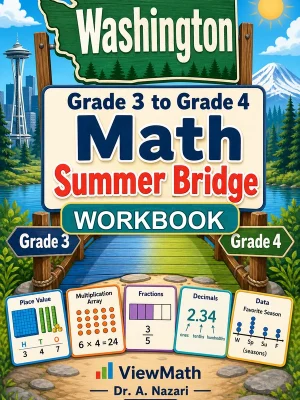 Washington SBA Grade 3 Math Summer Bridge Workbook