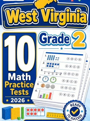 10 Full-Length West Virginia Grade 2 Math Practice Tests