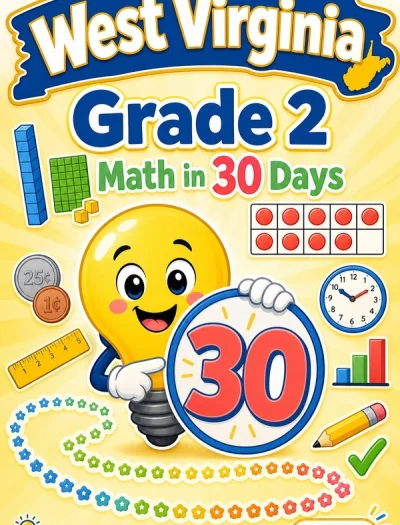 West Virginia Grade 2 Math in 30 Days