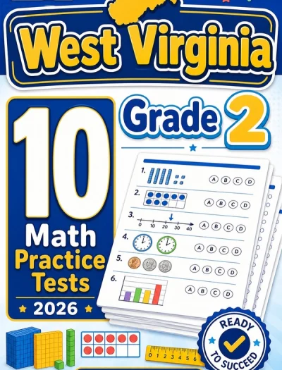 10 Full-Length West Virginia Grade 2 Math Practice Tests