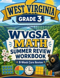 West Virginia WVGSA Grade 3 Math Summer Review Workbook