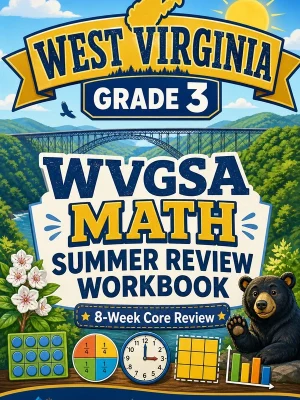 West Virginia WVGSA Grade 3 Math Summer Review Workbook