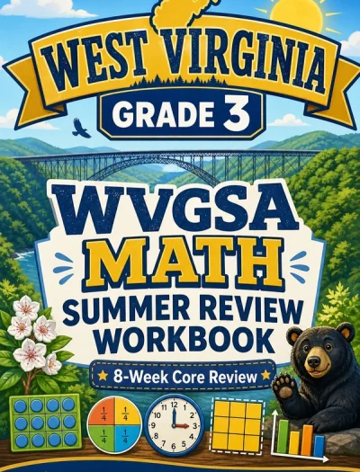 West Virginia WVGSA Grade 3 Math Summer Review Workbook