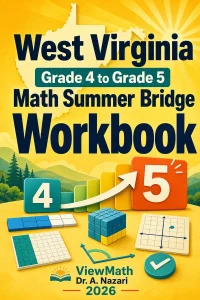 West Virginia WVGSA Grade 4 Math Summer Bridge Workbook