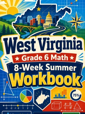 West Virginia WVGSA Grade 6 Math Summer Review Workbook