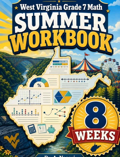 West Virginia WVGSA Grade 7 Math Summer Review Workbook