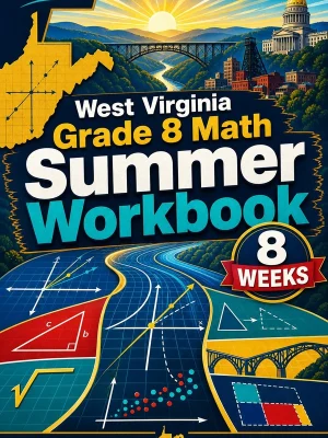 West Virginia WVGSA Grade 8 Math Summer Review Workbook