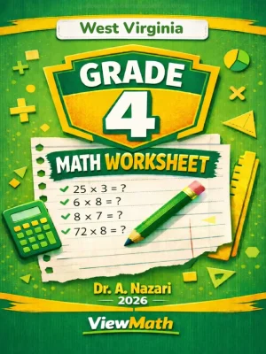 West Virginia WVGSA Grade 4 Math Worksheets