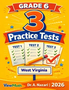 3 West Virginia WVGSA Grade 6 Math Practice Tests