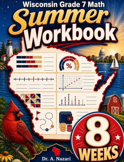 Wisconsin Forward Exam Grade 7 Math Summer Review Workbook