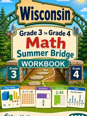 Wisconsin Forward Exam Grade 3 Math Summer Bridge Workbook