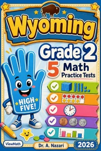 5 Full-Length Wyoming Grade 2 Math Practice Tests