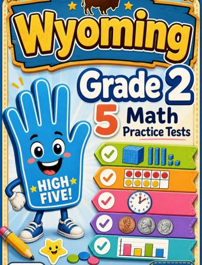 5 Full-Length Wyoming Grade 2 Math Practice Tests
