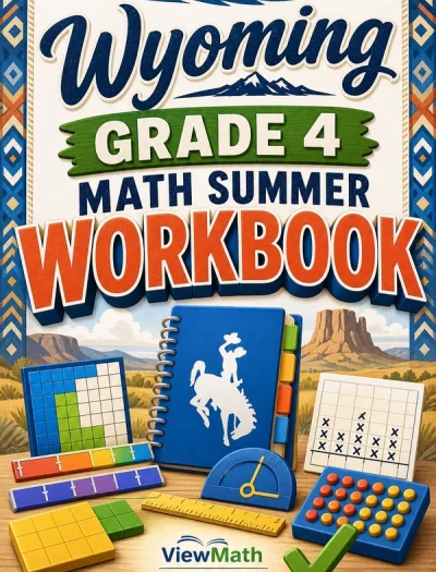 Wyoming WY-TOPP Grade 4 Math Summer Review Workbook