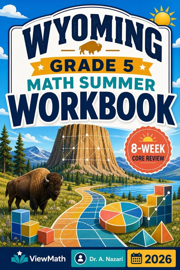 Wyoming WY-TOPP Grade 5 Math Summer Review Workbook