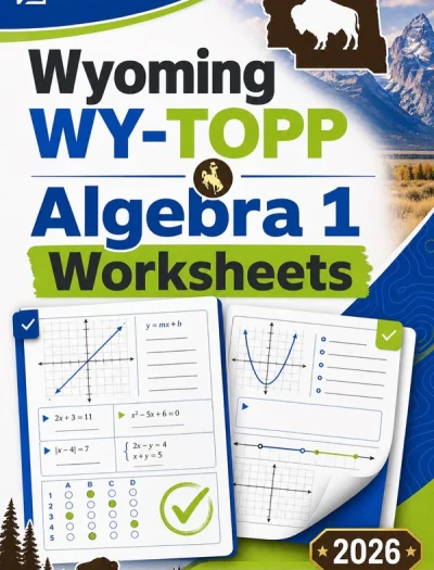 Wyoming WY-TOPP Algebra 1 Worksheets