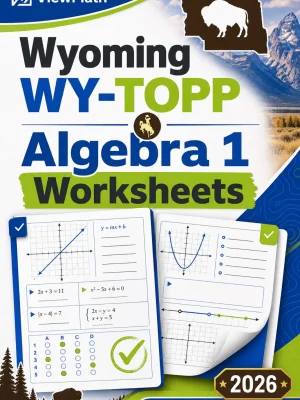 Wyoming WY-TOPP Algebra 1 Worksheets