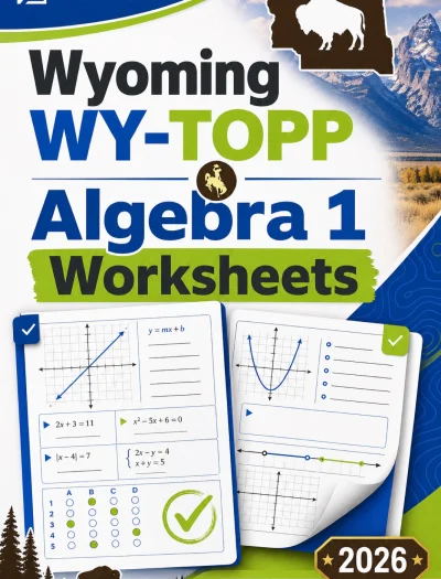 Wyoming WY-TOPP Algebra 1 Worksheets