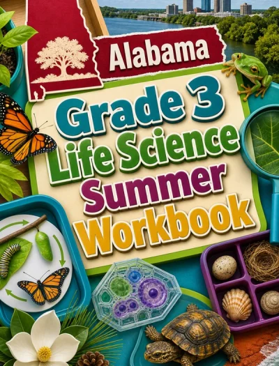 Alabama Grade 3 Life Science Summer Workbook