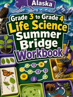 Alaska Grade 3 to Grade 4 Life Science Summer Bridge Workbook